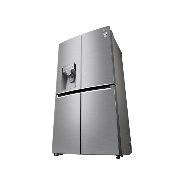 LG 674 litres Side by Side Refrigerator, Noble Steel - Image 2