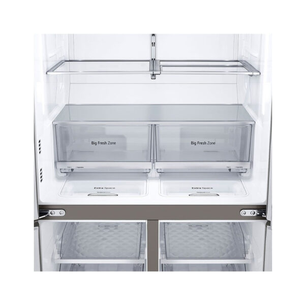 LG 674 litres Side by Side Refrigerator, Noble Steel - Image 9