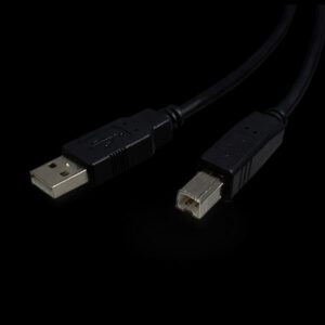 StarTech 15ft USB 2.0 Cable – Type A to B – Printer Scanner Cable – Black
