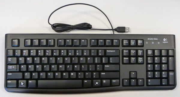 Logitech Keyboard K120 - Keyboard - Qwerty - 10-key Number Pad - Wired - Usb - Black - Image 2